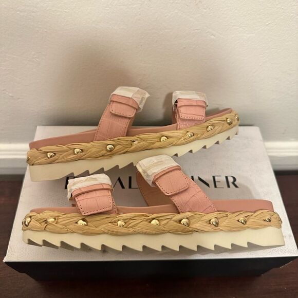 Donald Pliner platform slide  leather sandal size 6 and 7, NWT - Picture 9 of 14